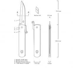 Best Sale 🔥 Andersson & Copra Urban Husky Friction Folder Knife Brass (2.9" Stonewash) 🔔 7 Andersson & Copra Urban Husky Friction Folder Knife Brass (2.9