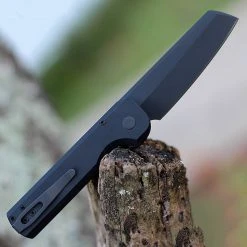 Arcform Slimfoot Operator ARC-081 Auto Blk Alum W/Tritium Button 3" 154CM (USA) Arcform Knives