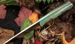 BARK RIVER KNIVES Bark River Bravo 1.25 LT Knife CPM 3V Rampless Jade G-10 (USA)