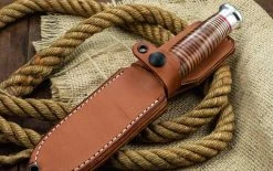 BARK RIVER KNIVES Bark River Canoe Knife CruWear Hellfire Maple Burl (USA)