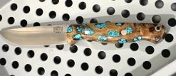 Outlet π BARK RIVER KNIVES Bark River Gunny CPM 3V Knife Cholla Cactus W/ Turquoise - Gray Liners - Rampless #2 π 10 BARK RIVER KNIVES Bark River Gunny CPM 3V Knife Cholla Cactus W/ Turquoise - Gray Liners - Rampless #2