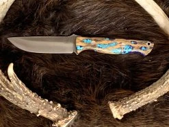 BARK RIVER KNIVES Bark River Gunny CPM 3V Knife W/ Blue Cholla Cactus - Turquoise