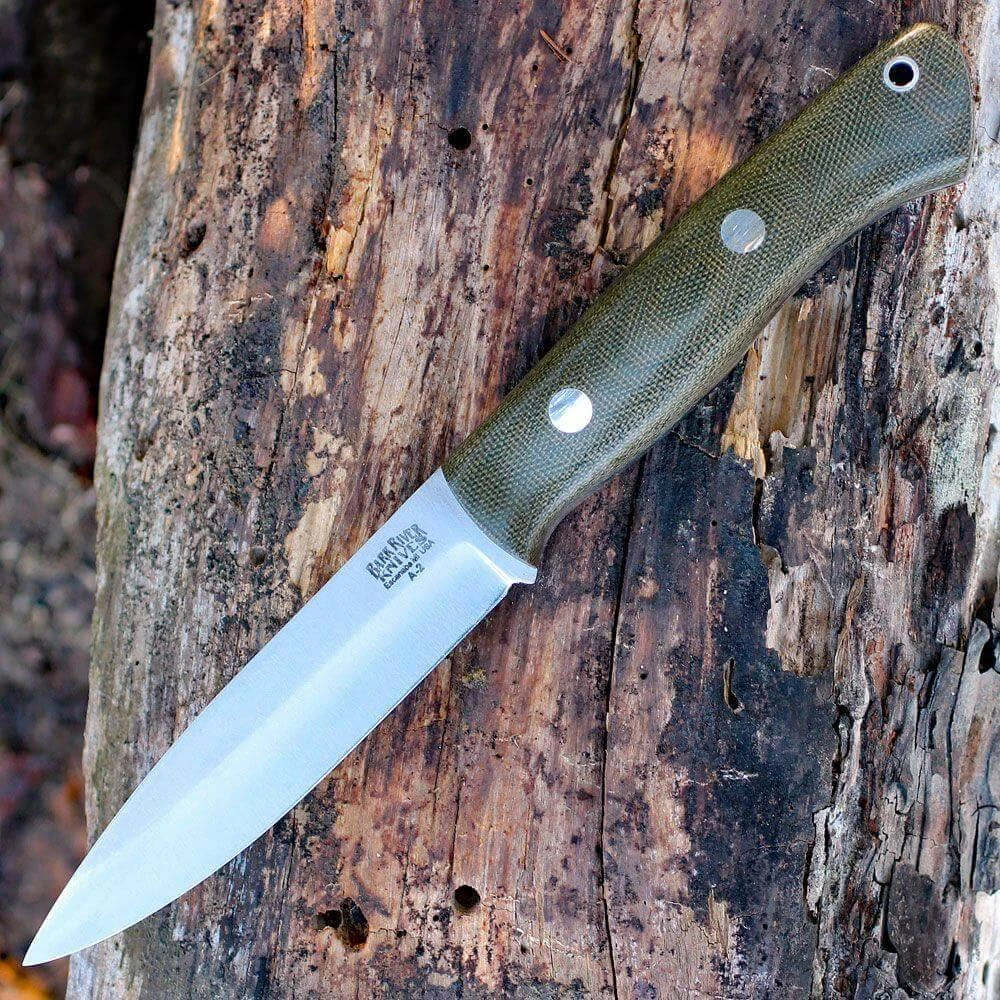 New ๐ Bark River Knives Aurora Fixed 4.75" A2 Knife Green ๐ฏ 3 Bark River Knives Aurora Fixed 4.75" A2 Knife Green