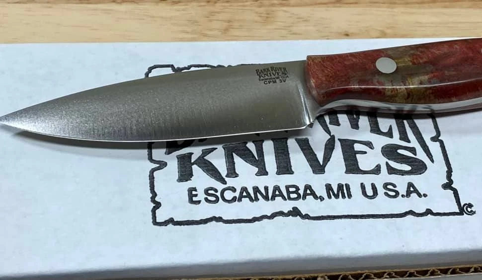 Best Pirce π BARK RIVER KNIVES Bark River Mini-Aurora CPM 3V Knife Red & Natural #3 Elder Burl (USA) π 9 BARK RIVER KNIVES Bark River Mini-Aurora CPM 3V Knife Red & Natural #3 Elder Burl (USA)