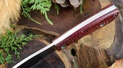 BARK RIVER KNIVES Bark River Mini Canadian CPM 3V Knife Micarta W/ White Liners (USA)