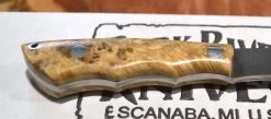 BARK RIVER KNIVES Bark River Mini Canadian CPM 3V Knife Natural Elder Burl #1 (USA)