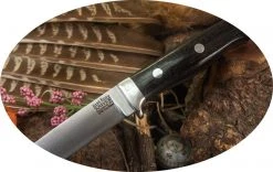 BARK RIVER KNIVES Bark River Mountaineer II Knife CruWear Black Burlap Micarta (USA)