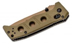 Benchmade 273FE-2 Shane Sibert Mini Adamas Folding Knife 3.25" CruWear Flat Dark Earth Plain Blade, OD Green