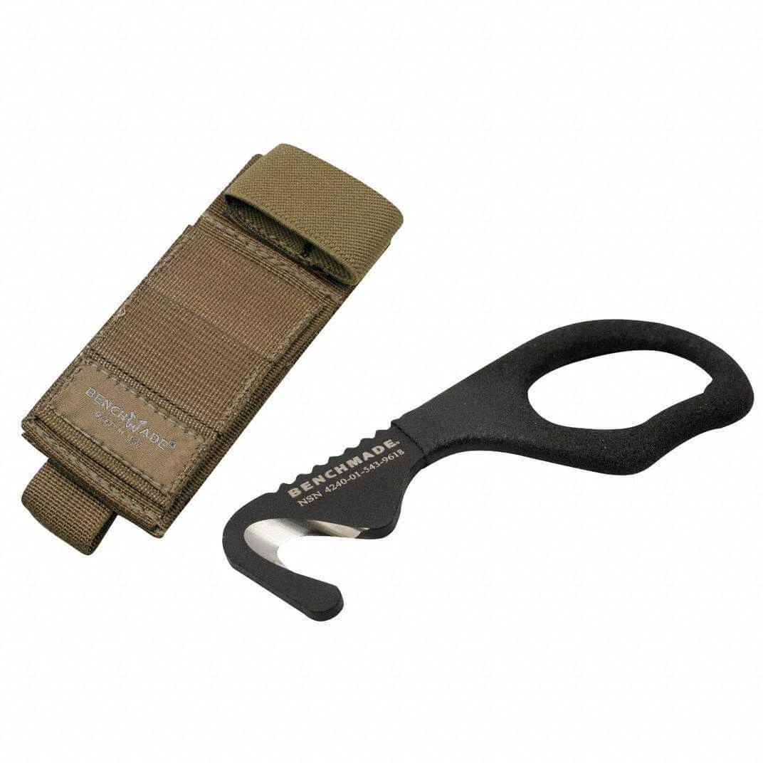 Promo ✨ Benchmade 7 Safety Cutter & Rescue Hook (Tan Sheath) ✔️ 3 Benchmade 7 Safety Cutter & Rescue Hook (Tan Sheath)