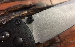 Benchmade Bailout Knife Black Grivory (3.38" Gray) 537GY