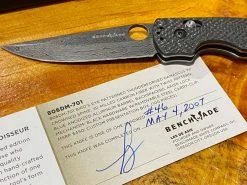 Benchmade Gold-Class 806DM-701 AFCK Knife #46 - Damascus Limited & Rare