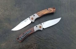 Best reviews of 🎁 Benchmade Mini Crooked River Knife Dymondwood (3.4") 15085-2 ✔️ 8 Benchmade Mini Crooked River Knife Dymondwood (3.4