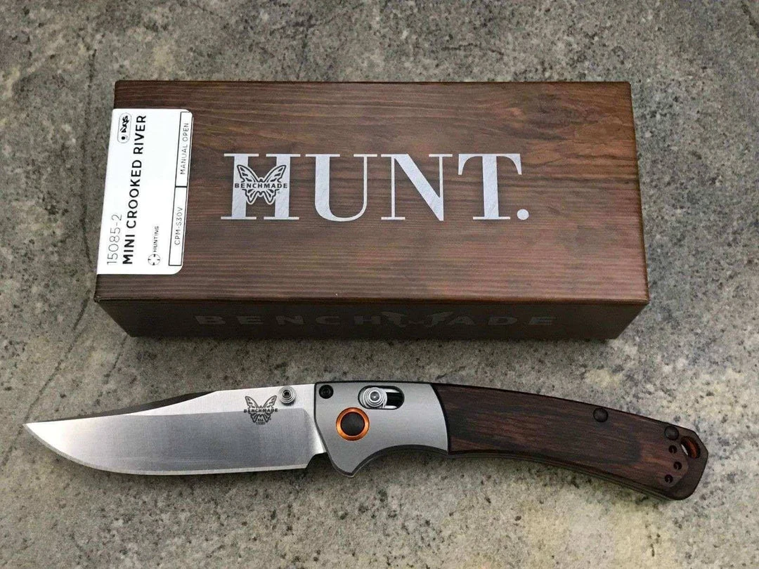 Best reviews of 🎁 Benchmade Mini Crooked River Knife Dymondwood (3.4") 15085-2 ✔️ 6 Benchmade Mini Crooked River Knife Dymondwood (3.4") 15085-2