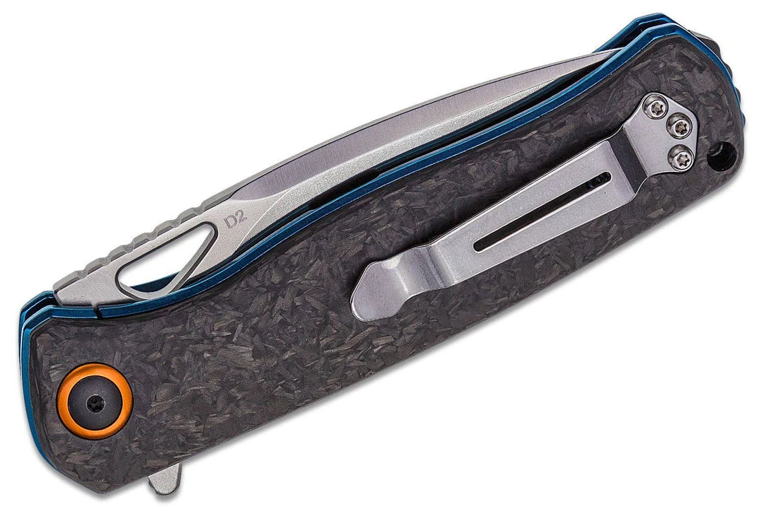 Budget 🎉 Boker 01BO319 Nebula Flipper Knife 3.62" D2 Carbon Fiber 🤩 5 Boker 01BO319 Nebula Flipper Knife 3.62" D2 Carbon Fiber