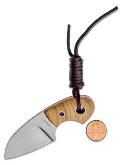 Boker 02BO238 Vox Knives Gnome Fixed 2.2" Olive Wood