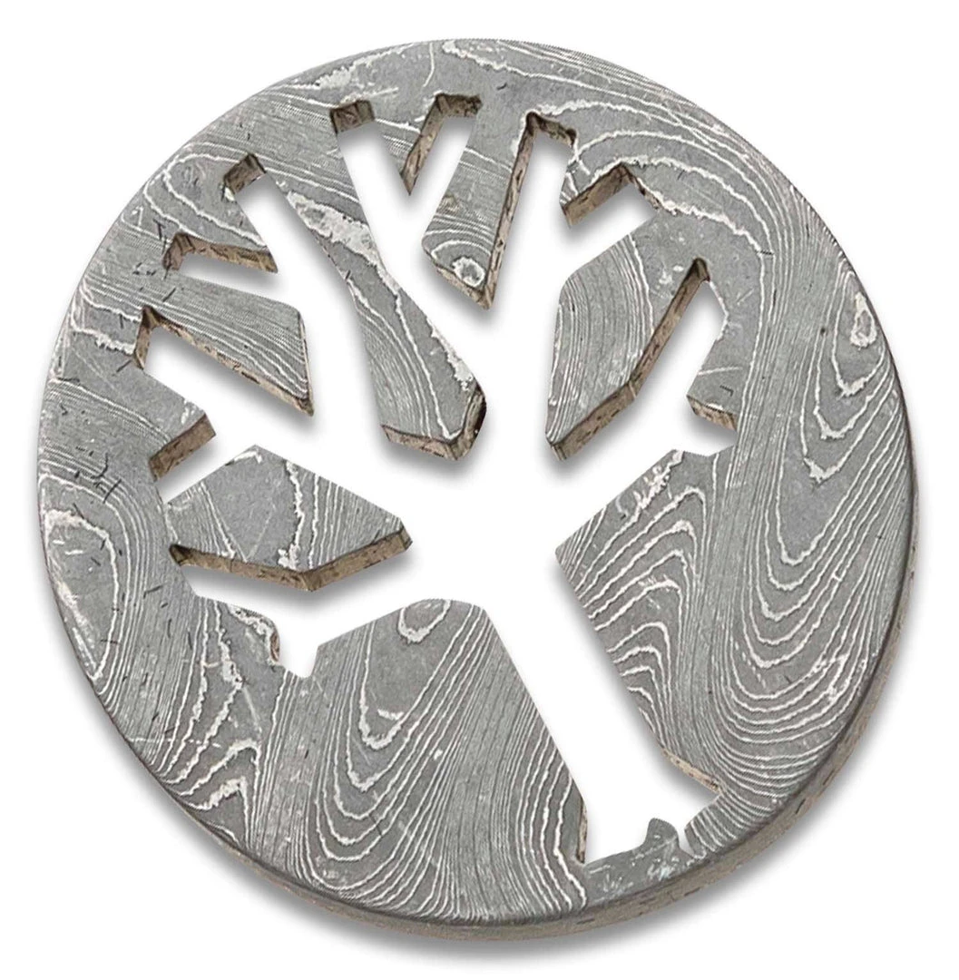 Best Sale ๐ฅ Boker 150004 Damascus Trolley Coin With Keychain ๐ 4 Boker 150004 Damascus Trolley Coin With Keychain