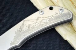 CHRIS REEVE KNIVES Chris Reeve Custom Impinda Blade Show Knife Titanium “The Climb”