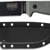 ESEE 4P-B Black Blade Plain Edge, Micarta Handle Black Sheath Clip Plate All Knife Brands