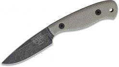 All Knife Brands ESEE Camp-Lore Gibson JG3 Bushcraft Fixed Knife Black Stonewash)