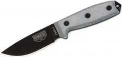 ESEE Knives 3P Plain Edge, Coyote Brown Sheath, Clip Plate (USA)