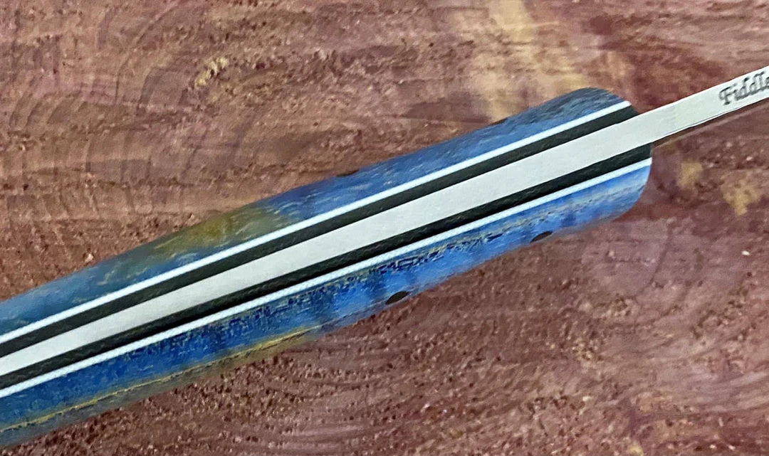 New π Fiddleback Forge Camp Muk Knife W/ Curly Ash Handles π 8 Fiddleback Forge Camp Muk Knife W/ Curly Ash Handles