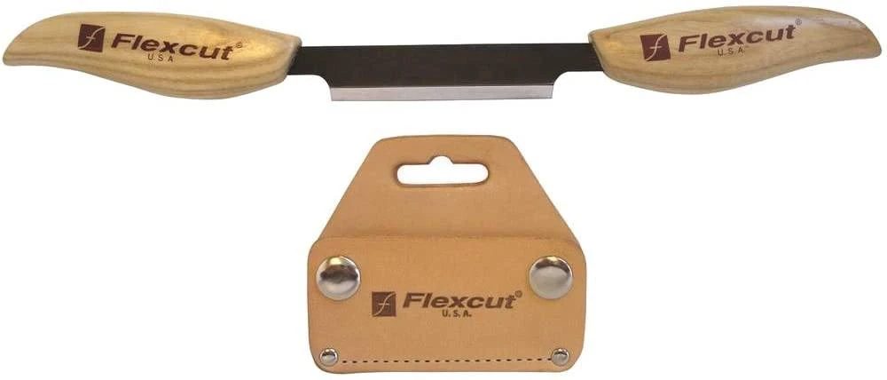 Brand new π Flexcut KN25 3" Draw Knife With Leather Sheath (USA) π 4 Flexcut KN25 3" Draw Knife With Leather Sheath (USA)