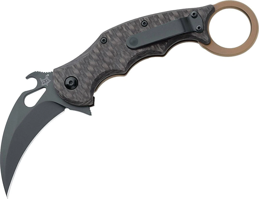 Brand new ⭐ FOX KNIVES Fox 01FX122 FX-599TIC Folding Karambit 2.55" ELMAX Carbon Fiber 👍 3 FOX KNIVES Fox 01FX122 FX-599TIC Folding Karambit 2.55" ELMAX Carbon Fiber