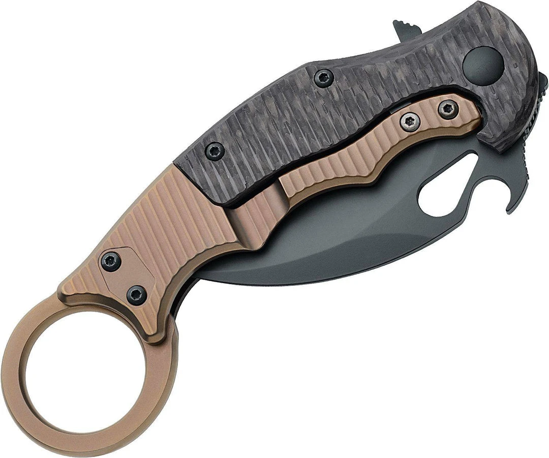 Brand new ⭐ FOX KNIVES Fox 01FX122 FX-599TIC Folding Karambit 2.55" ELMAX Carbon Fiber 👍 4 FOX KNIVES Fox 01FX122 FX-599TIC Folding Karambit 2.55" ELMAX Carbon Fiber