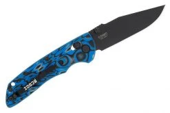 NORTH RIVER OUTDOORS Hogue 24275-EXLMGE Deka Folder 3.25" Clip Point Blade Blue Lava G10 Frame