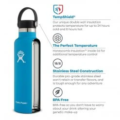 Water Filtration Hydro Flask 18 Oz Standard Mouth Bottle (Rain)