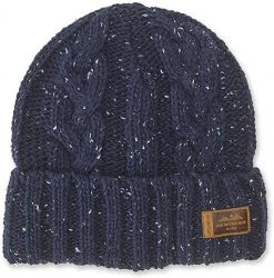 KAVU Mckinley Beanie - Cuffed Knit Cap (Navy) Hats & Accessories