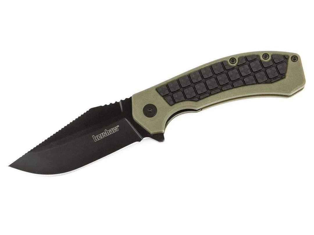 Discount 🛒 Kershaw Knives Kershaw Faultline Knife Green/Black (3") 8760 🔔 3 Kershaw Knives Kershaw Faultline Knife Green/Black (3") 8760
