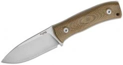 LionSteel Knives LionSteel Bushcraft Fixed Blade Knife 3.74" M390, Green Micarta Handles