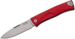 LionSteel Knives LionSteel Thrill Slipjoint Folding Knife 3.15" M390 Satin Blade, Red