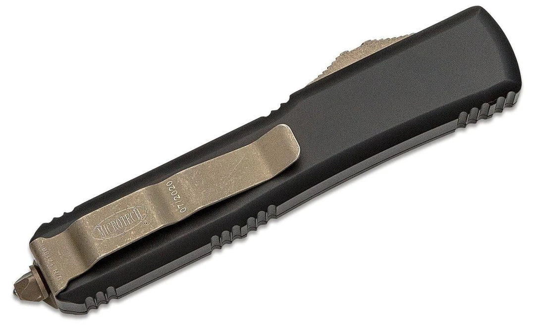 Discount ๐ฅ All Knife Brands Microtech 121-13AP Ultratech Auto OTF Knife 3.46" Bronze Apocalyptic, Black Handles โ๏ธ 5 All Knife Brands Microtech 121-13AP Ultratech Auto OTF Knife 3.46" Bronze Apocalyptic, Black Handles