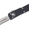 Microtech 122-11 Ultratech D/E - Black Handle - Stonewash Blade - Partially Serrated