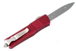 All Knife Brands Microtech 142-12RD Combat Troodon Auto OTF 3.75" D/E Red Handle