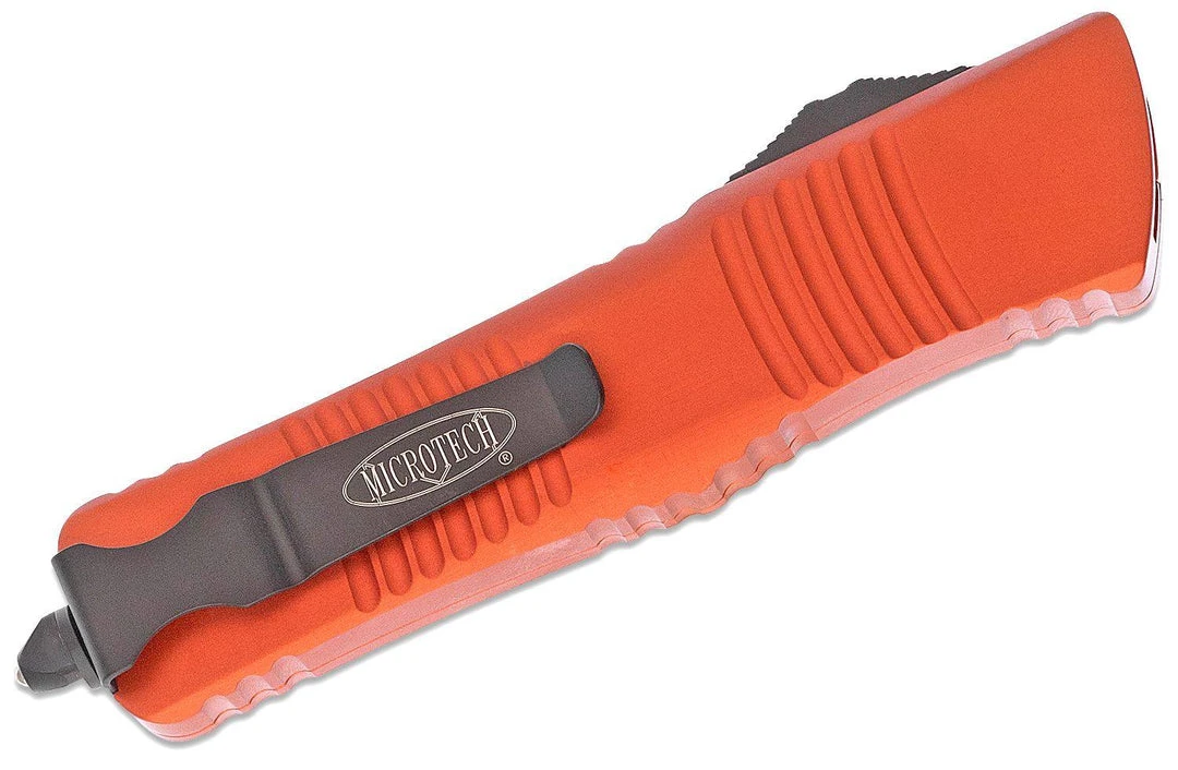 New 🔥 All Knife Brands Microtech 142-1OR Combat Troodon Auto OTF 3.75" Black D/E Orange Handles 🥰 5 All Knife Brands Microtech 142-1OR Combat Troodon Auto OTF 3.75" Black D/E Orange Handles