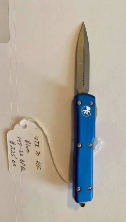 All Knife Brands MICROTECH 147-10 APBL UTX-70 D/E BLUE APOCALYPTIC STD