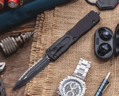 Coupon ⭐ All Knife Brands Microtech 227-3T Dirac Delta Auto OTF Knife 3.79" D/E Black 👍 11 All Knife Brands Microtech 227-3T Dirac Delta Auto OTF Knife 3.79