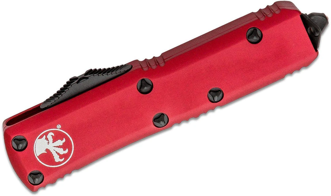 Cheap 🤩 Microtech 231-1RD UTX-85 Auto OTF Knife 3" Red Handles ❤️ 4 Microtech 231-1RD UTX-85 Auto OTF Knife 3" Red Handles