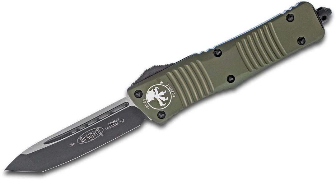 Flash Sale 💯 Microtech Combat Troodon Tanto OTF Auto Knife Green (3.8" Black) 144-1 OD All Knife Brands 🤩 3 Microtech Combat Troodon Tanto OTF Auto Knife Green (3.8" Black) 144-1 OD All Knife Brands