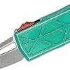 Microtech Exocet Bounty Hunter OTF AUTO Knife 1.98" Apocalyptic Tanto Blade, Green Apoc