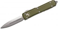 All Knife Brands Microtech Ultratech 122-4OD Auto OTF Knife 3.46" Satin D/E OD Handles