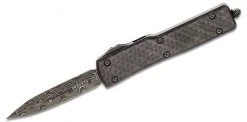 All Knife Brands Microtech UTX-70 D/E - Carbon Fiber - Damascus Blade 147-16CFS