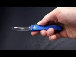 All Knife Brands Microtech UTX-70 T/E - Blue Handle - Black Blade 149-1BL