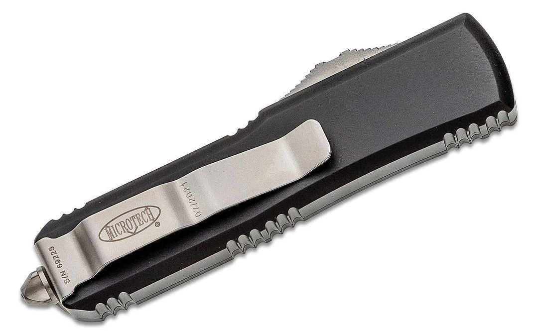 New 🔔 Microtech UTX-85 Auto OTF Knife 3" Tanto Serrated Blade 🎁 5 Microtech UTX-85 Auto OTF Knife 3" Tanto Serrated Blade