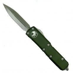 Microtech UTX-85 D/E 232-10APOD Apocalyptic Blade OD Green Handle All Knife Brands