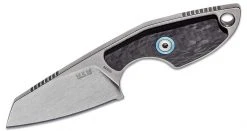 MANIAGO KNIFE MAKERS MKM Knives Jesper Voxnaes Mikro 2 Fixed Blade Neck Knife 1.97" M390, Carbon