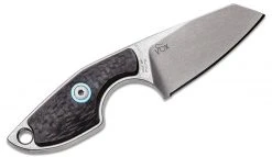 MANIAGO KNIFE MAKERS MKM Knives Jesper Voxnaes Mikro 2 Fixed Blade Neck Knife 1.97" M390, Carbon